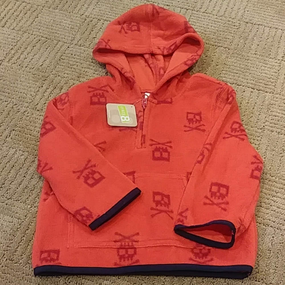 **NWT** Crazy 8 super soft skull hoodie, 18-24 mos